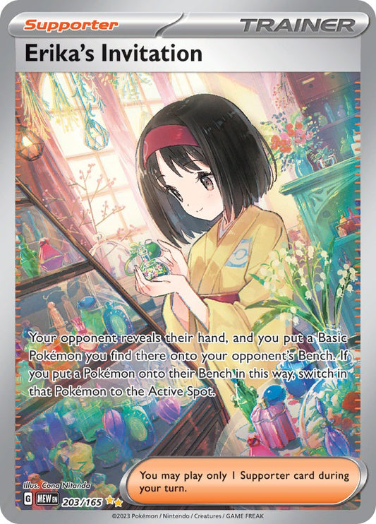 Pokemon: Erika's Invitation - 203/165 card image