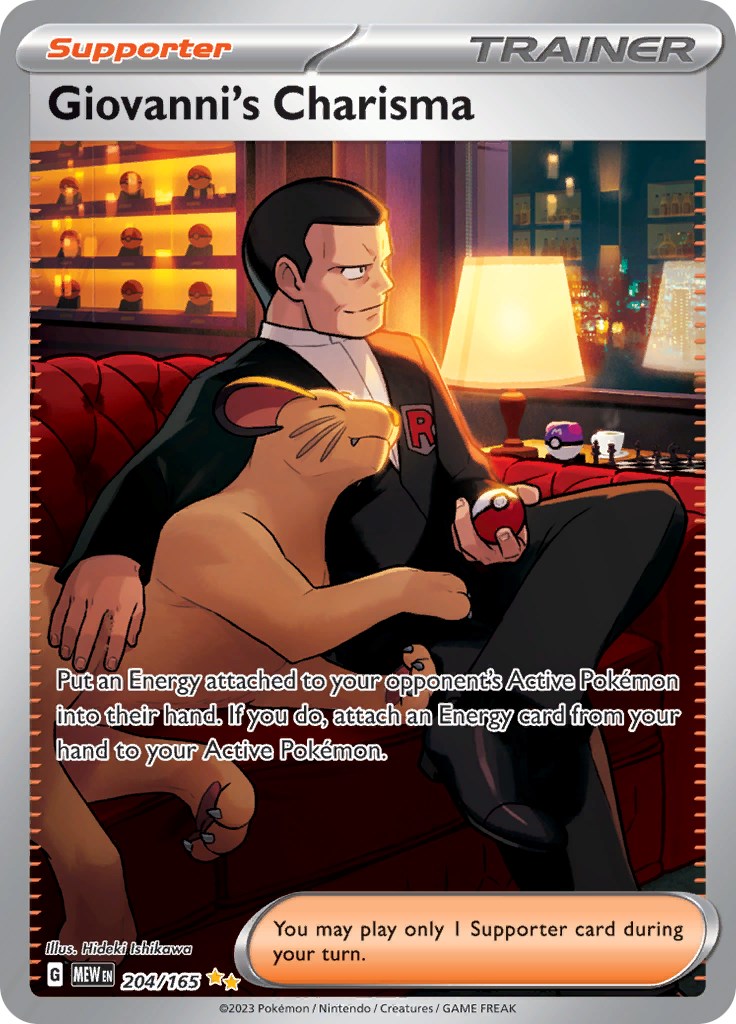 Pokemon: Giovanni's Charisma - 204/165 card image