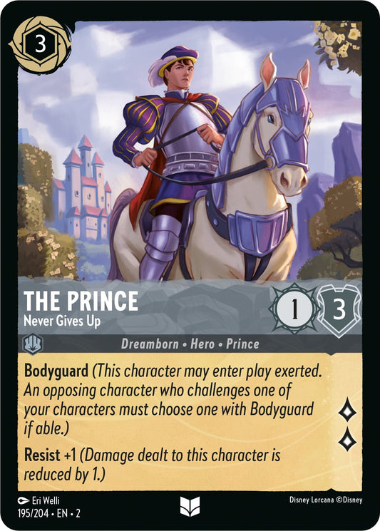 Disney Lorcana: The Prince - Never Gives Up card image