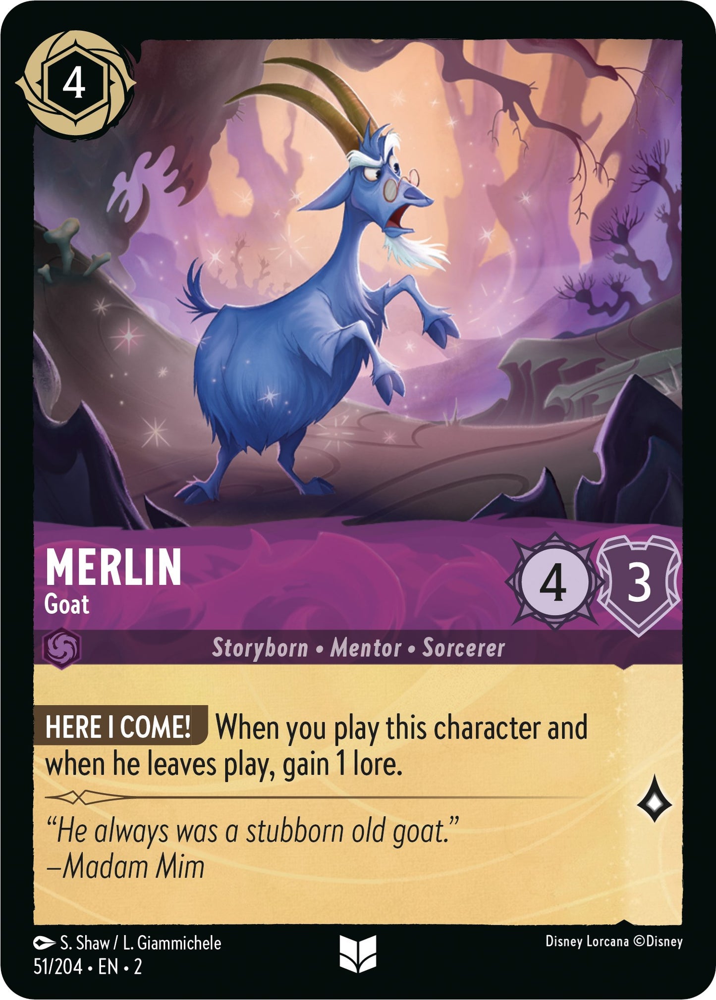 Disney Lorcana: Merlin - Goat card image