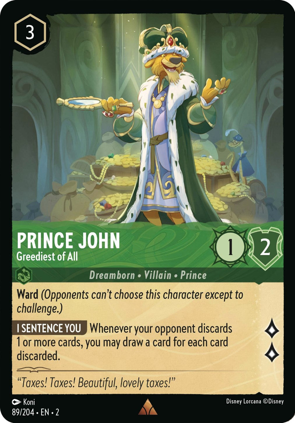 Disney Lorcana: Prince John - Greediest of All card image