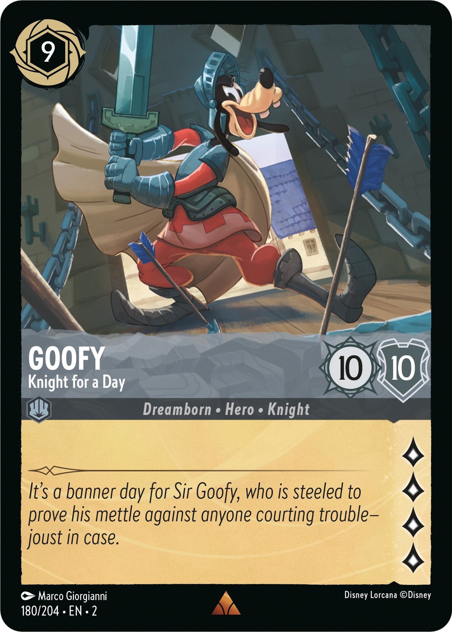 Disney Lorcana: Goofy - Knight for a Day card image