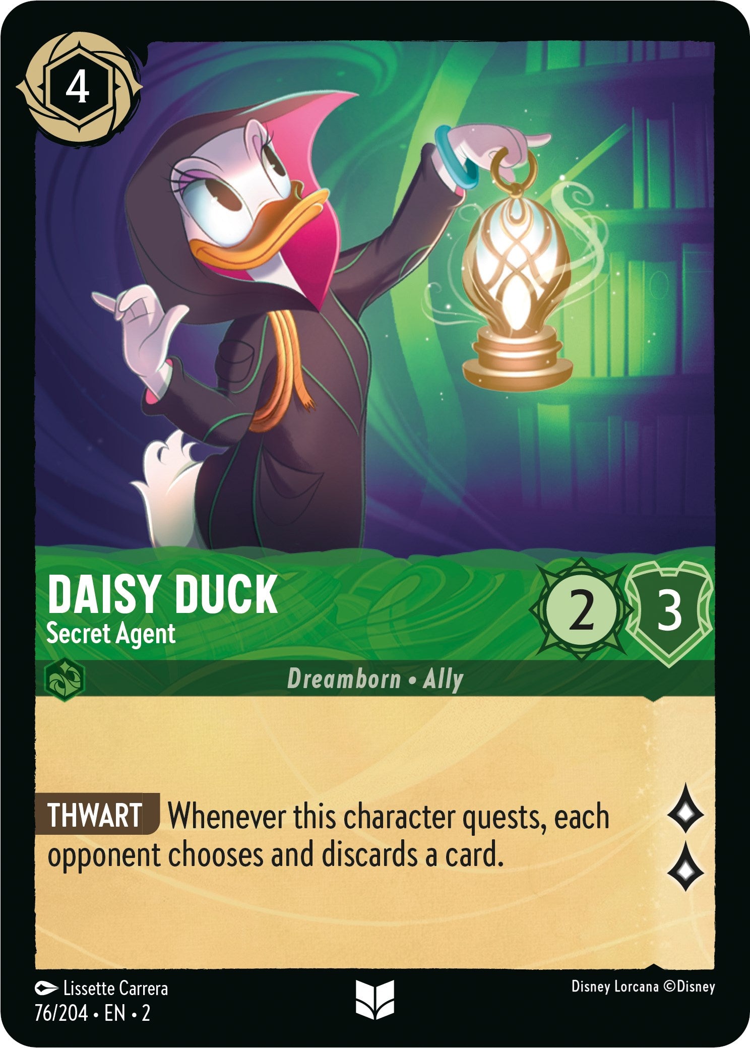 Disney Lorcana: Daisy Duck - Secret Agent card image