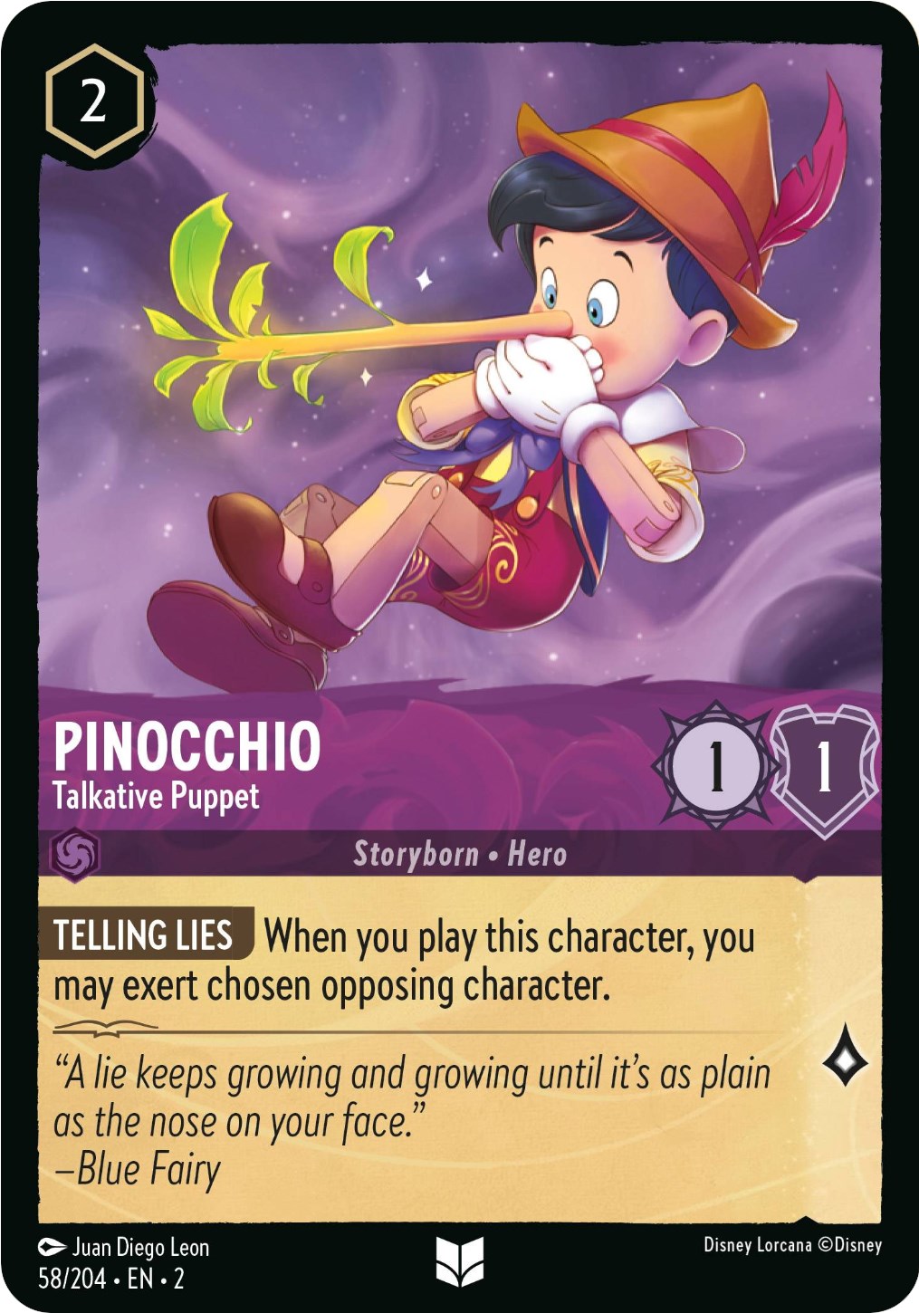 Disney Lorcana: Pinocchio - Talkative Puppet card image