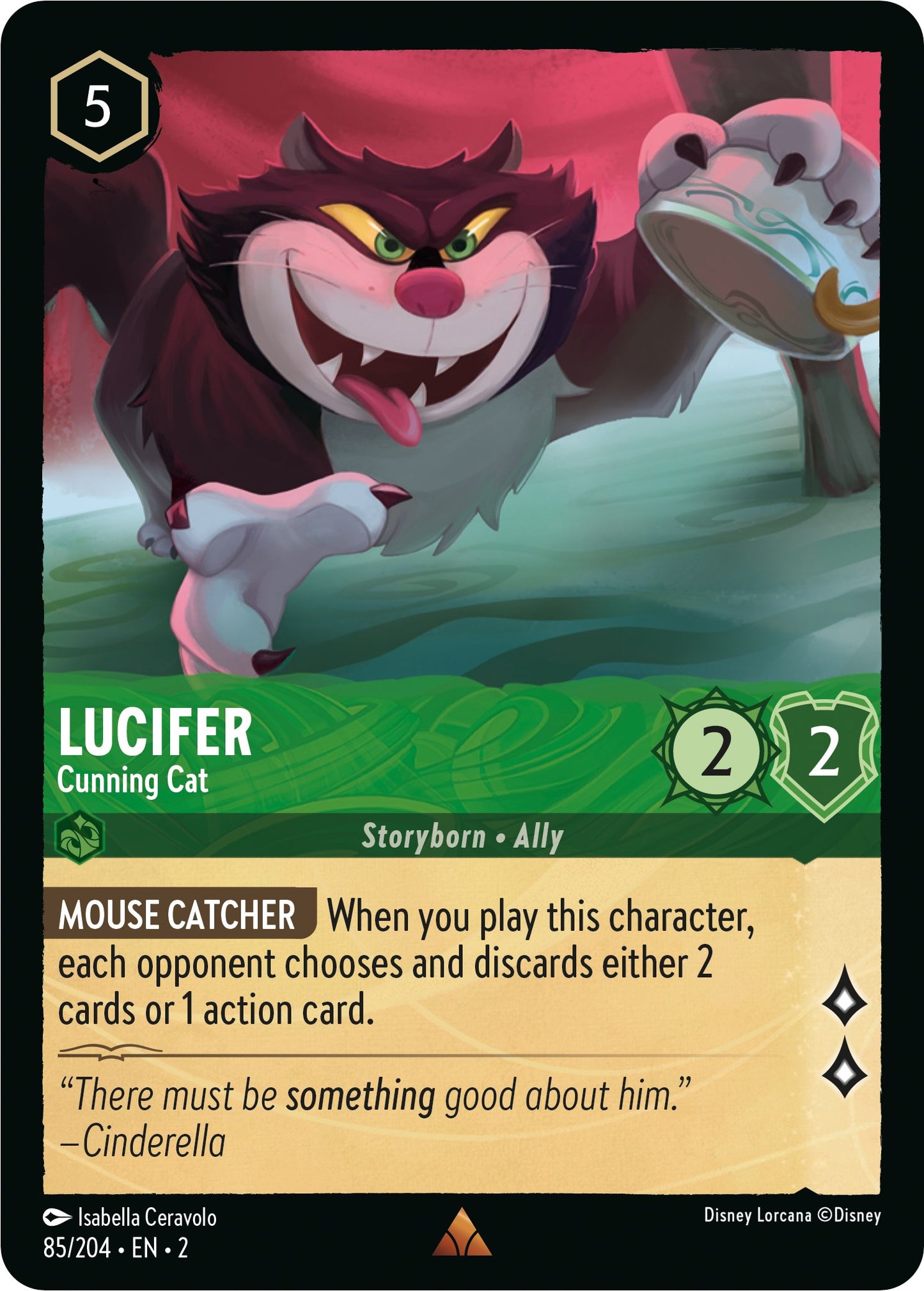 Disney Lorcana: Lucifer - Cunning Cat card image