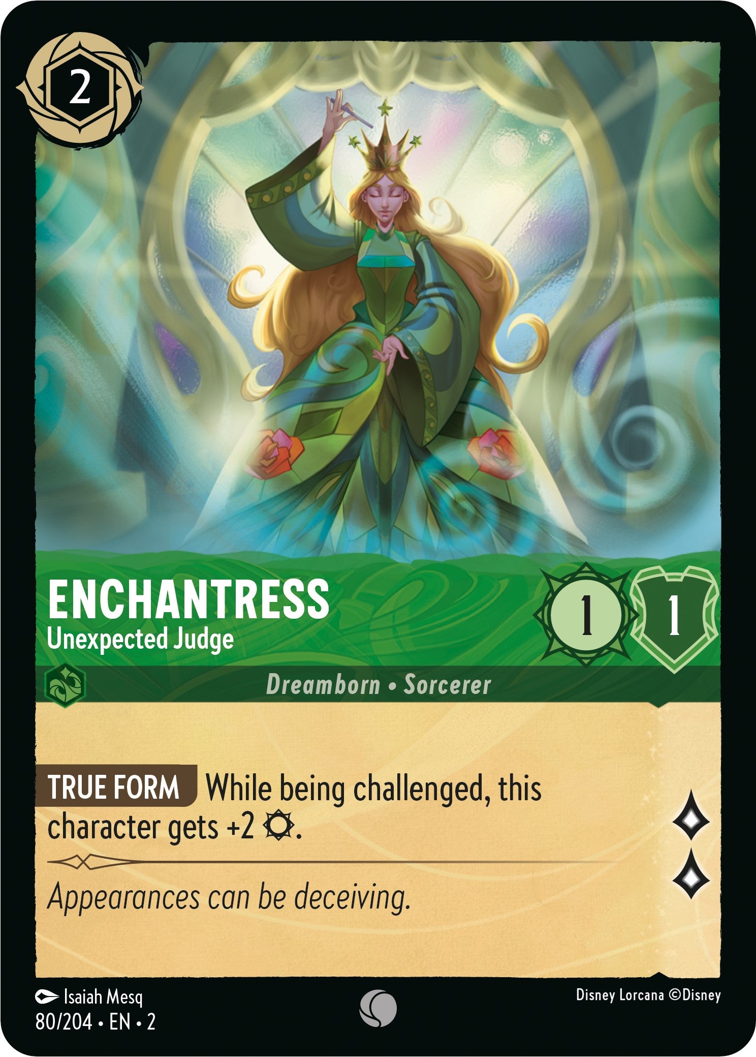 Disney Lorcana: Enchantress - Unexpected Judge card image