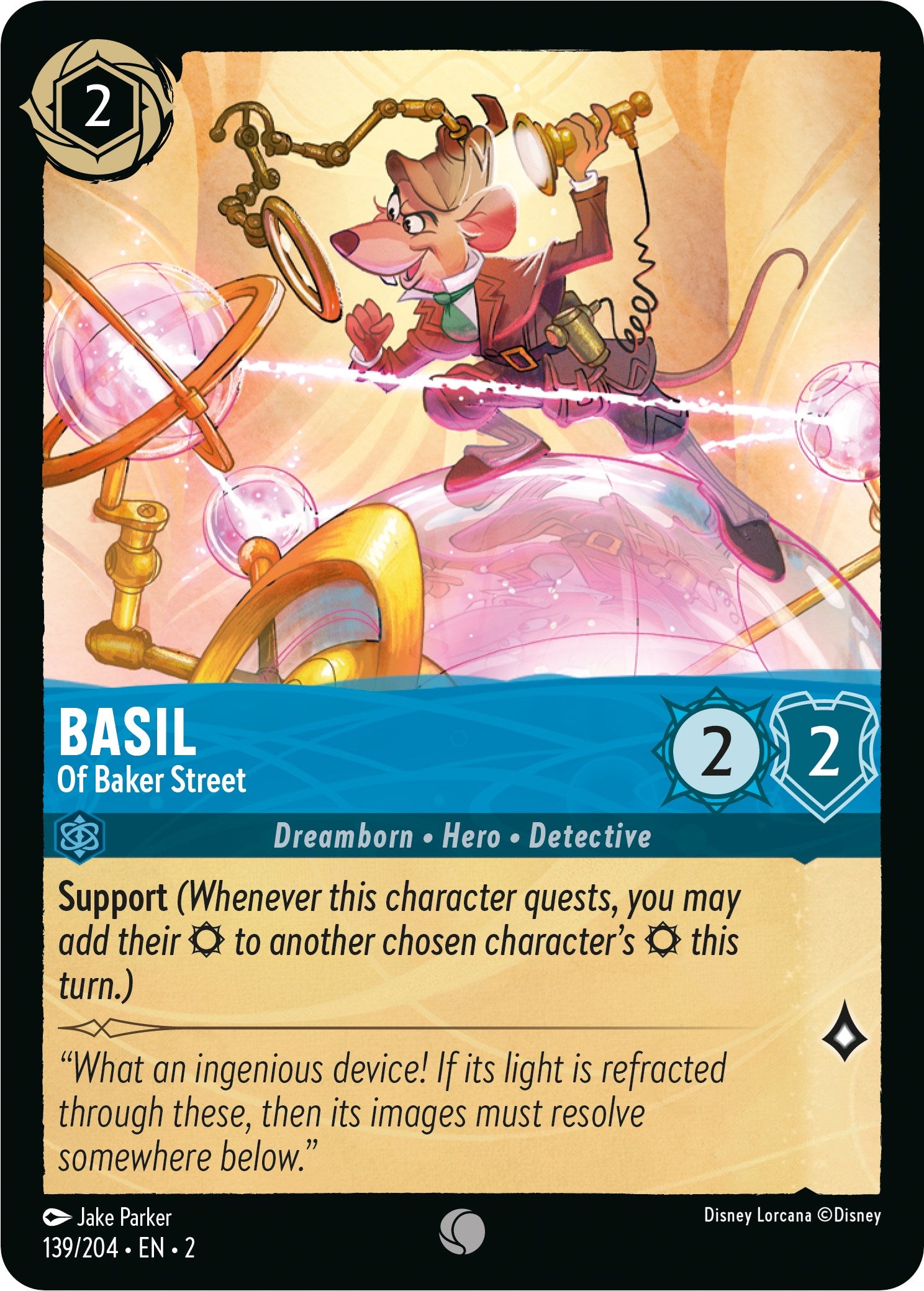 Disney Lorcana: Basil - Of Baker Street card image