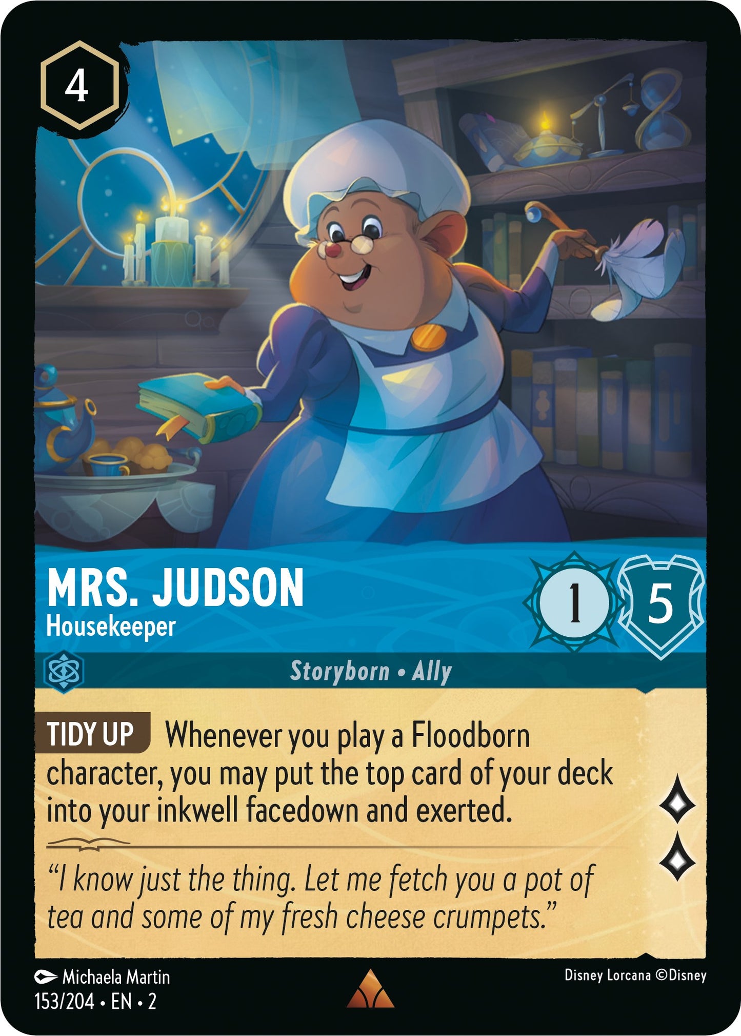 Disney Lorcana: Mrs. Judson - Housekeeper card image