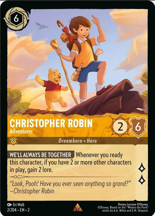 Disney Lorcana: Christopher Robin - Adventurer card image