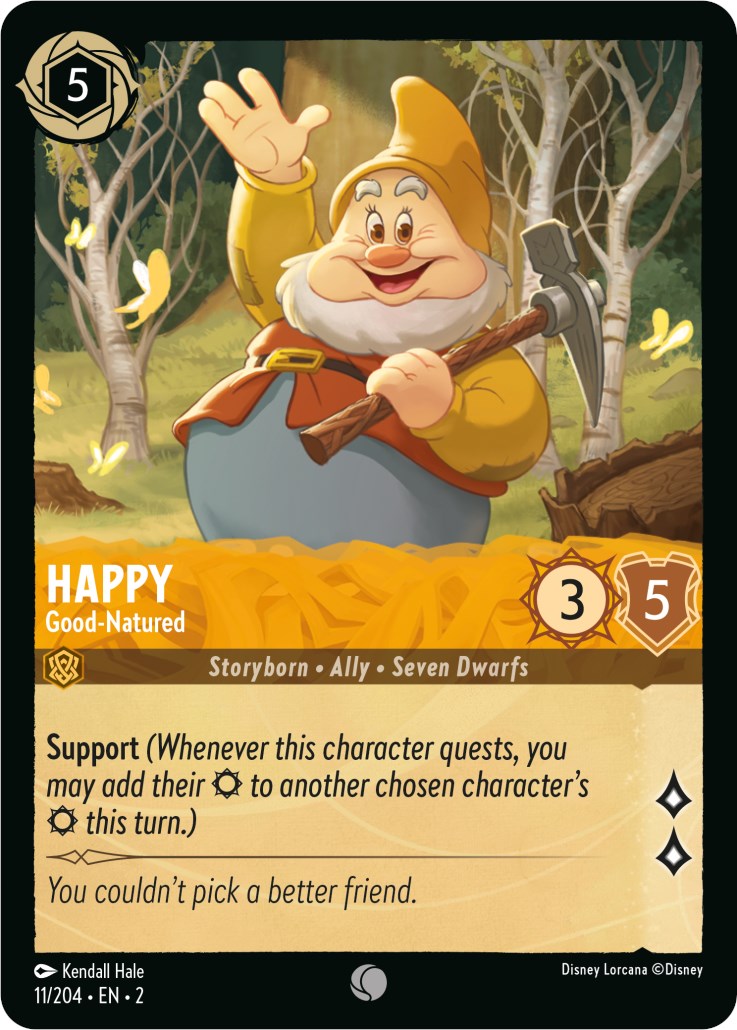 Disney Lorcana: Happy - Good-Natured card image