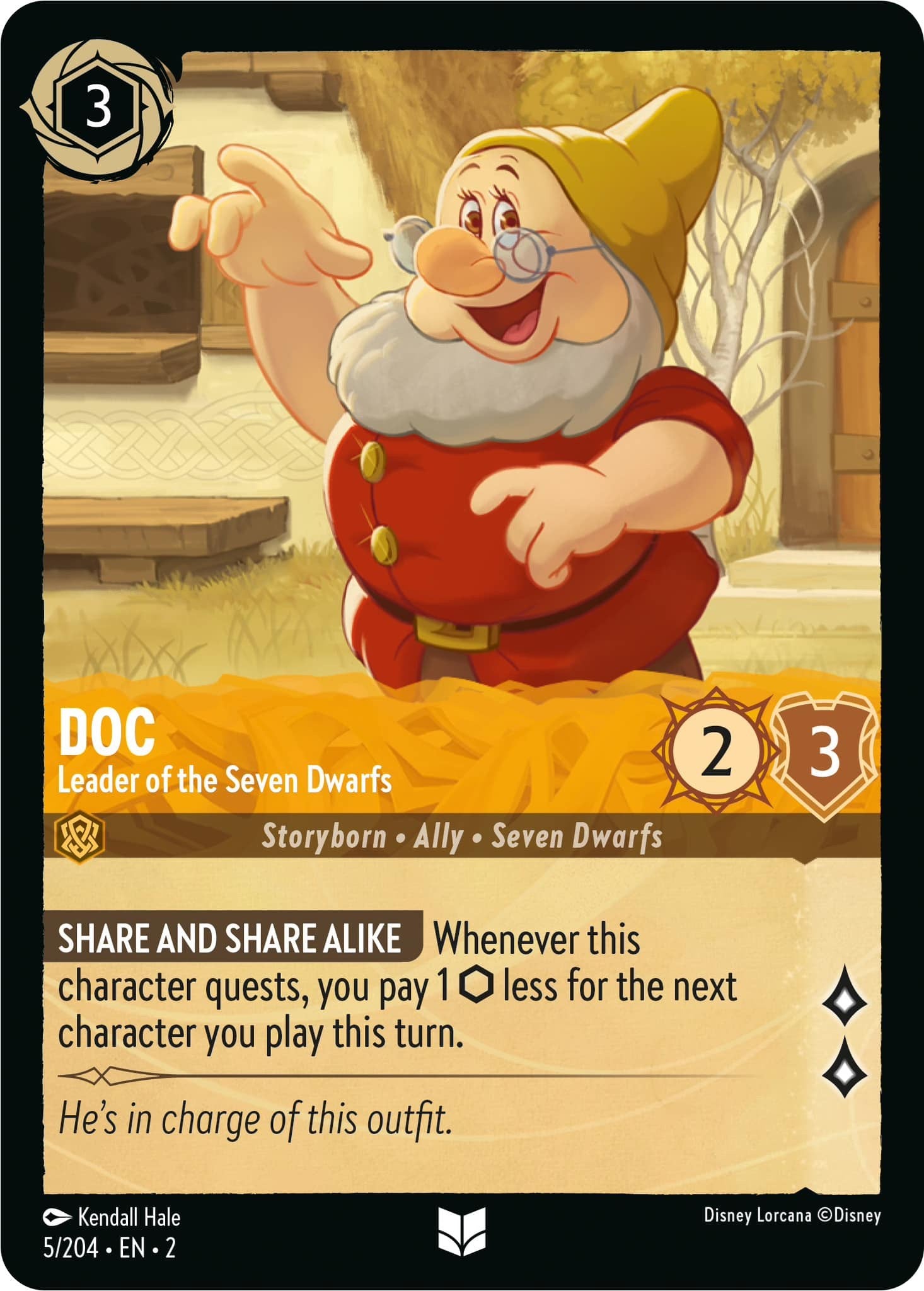 Disney Lorcana: Doc - Leader of the Seven Dwarfs card image