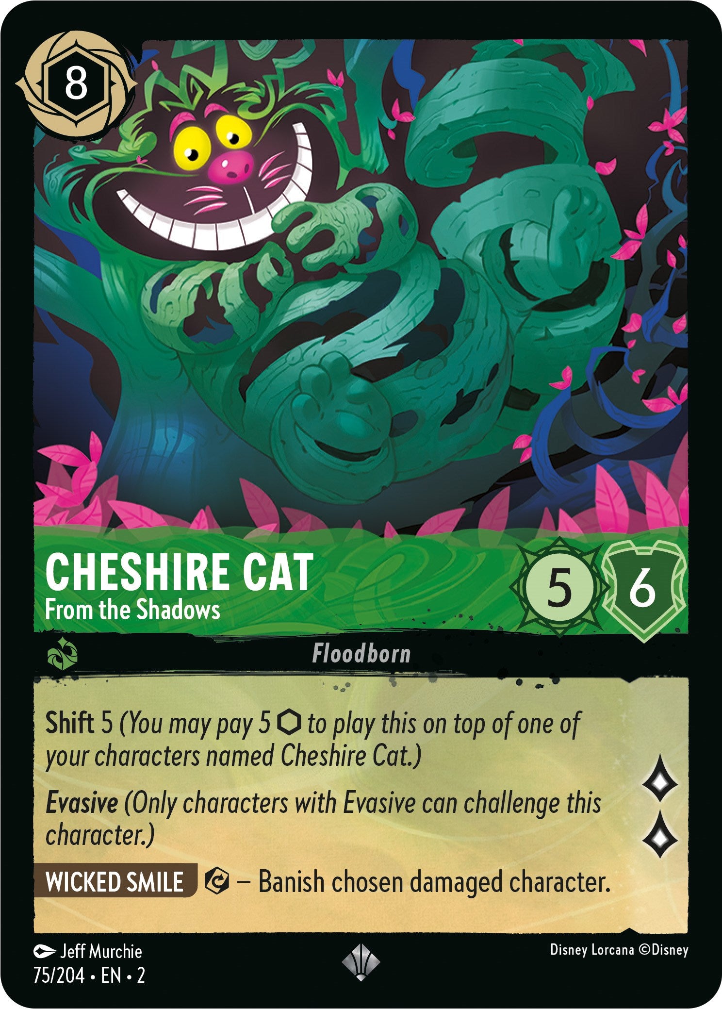 Disney Lorcana: Cheshire Cat - From the Shadows card image