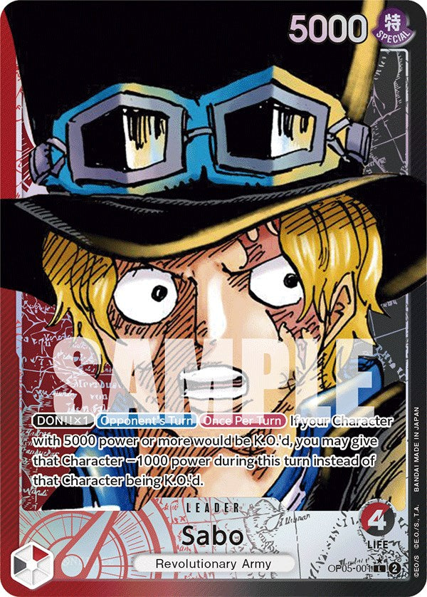 One Piece Card Game: Sabo (001) (Alternate Art) card image