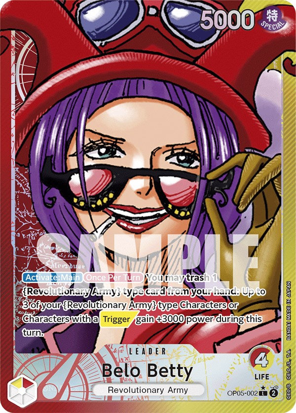 One Piece Card Game: Belo Betty (002) (Alternate Art) card image