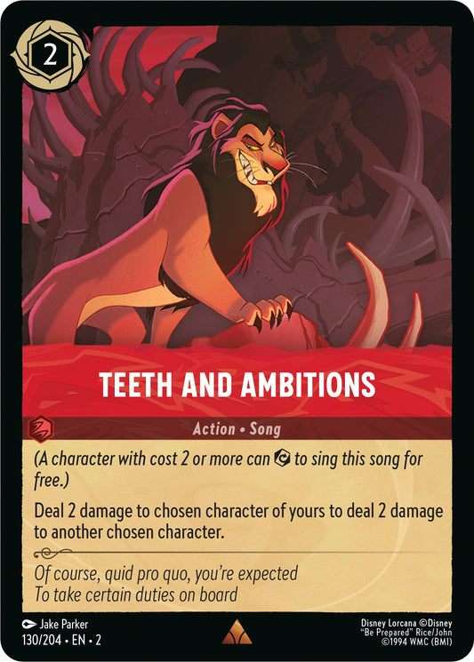 Disney Lorcana: Teeth and Ambitions card image