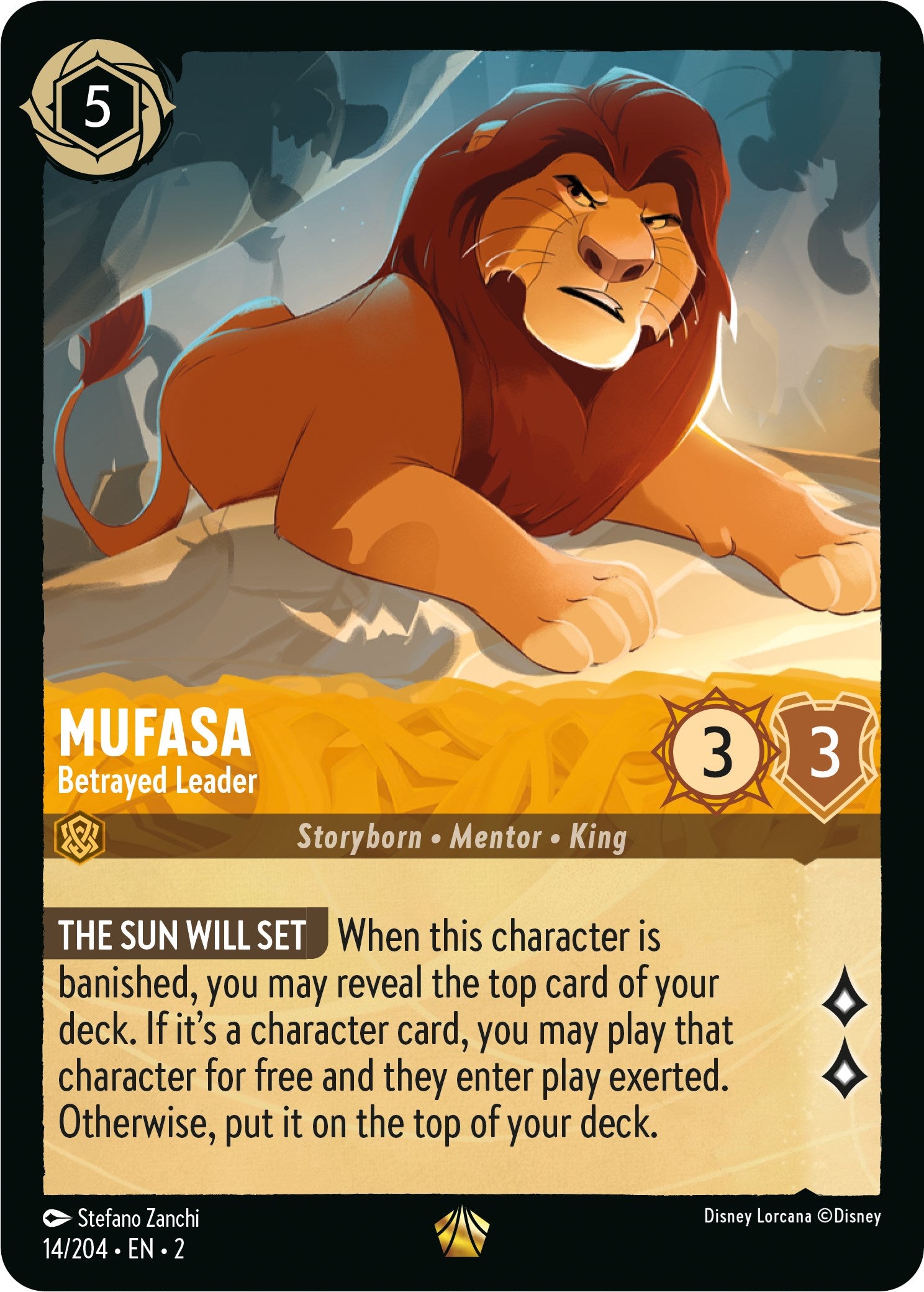 Disney Lorcana: Mufasa - Betrayed Leader card image