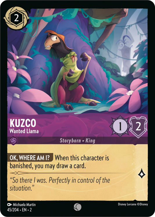 Disney Lorcana: Kuzco - Wanted Llama card image