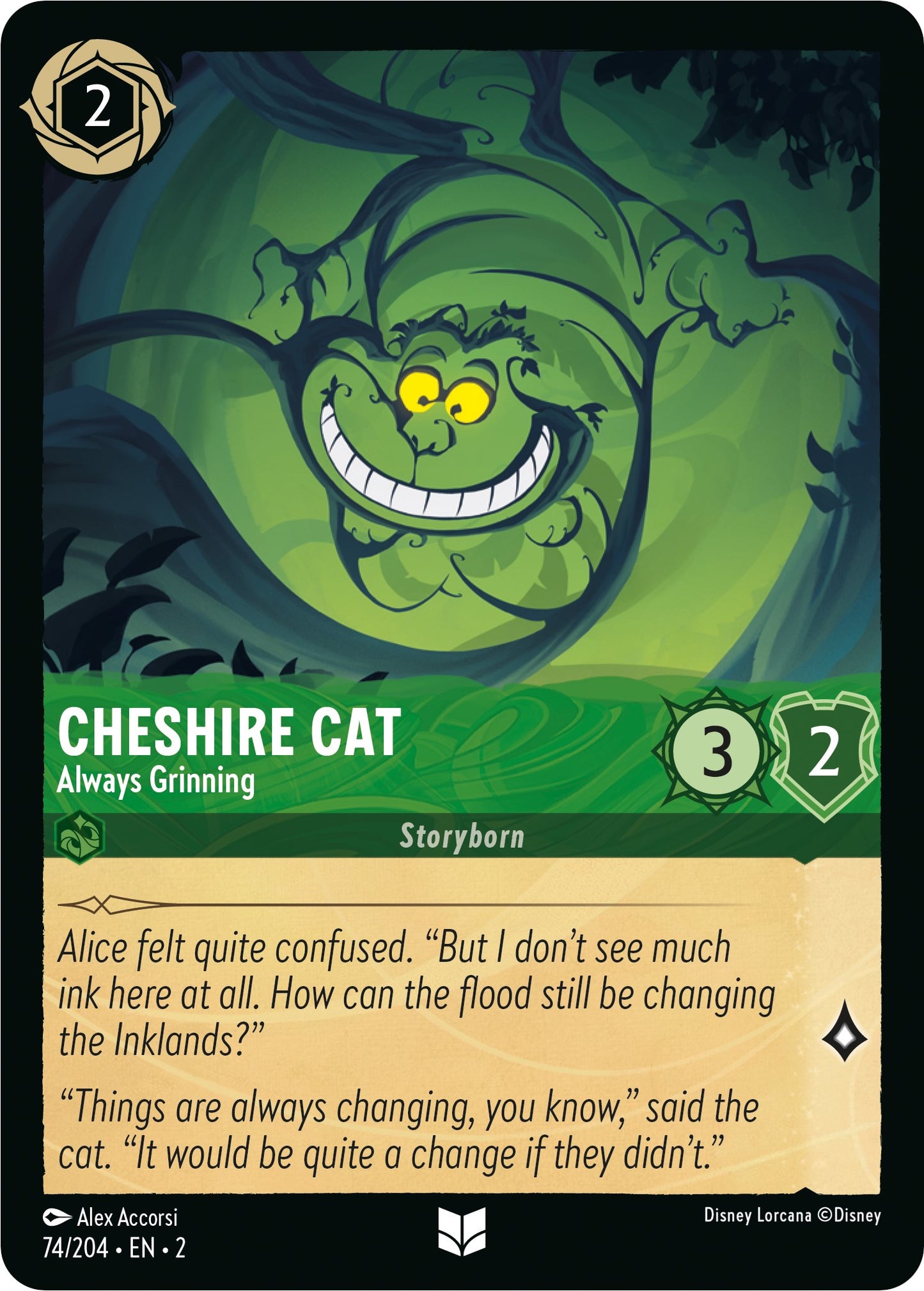 Disney Lorcana: Cheshire Cat - Always Grinning card image