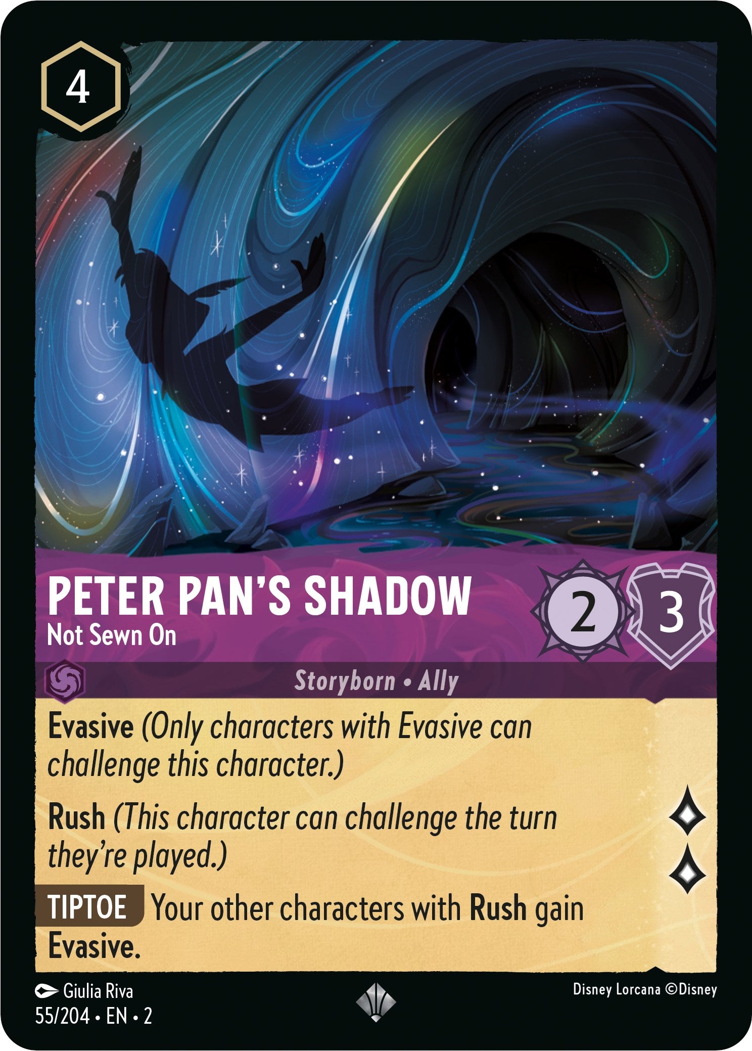 Disney Lorcana: Peter Pan's Shadow - Not Sewn On card image