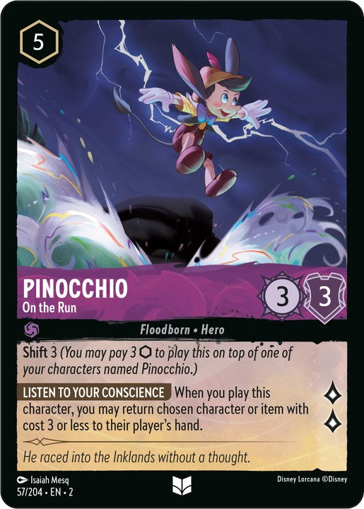 Disney Lorcana: Pinocchio - On the Run card image