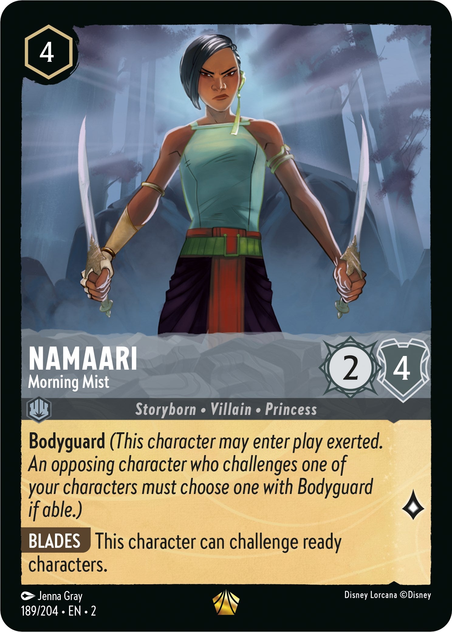 Disney Lorcana: Namaari - Morning Mist card image