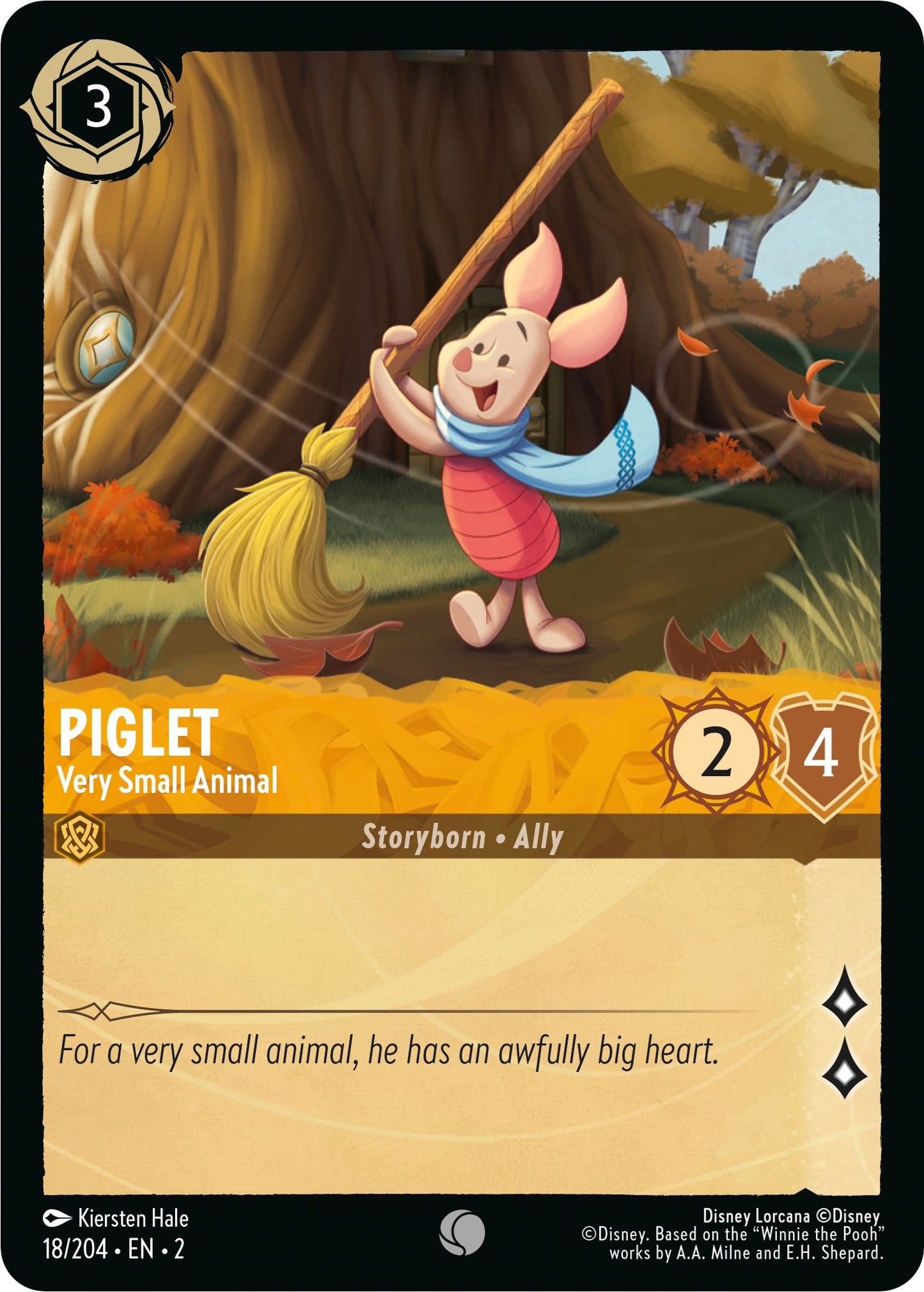 Disney Lorcana: Piglet - Very Small Animal card image