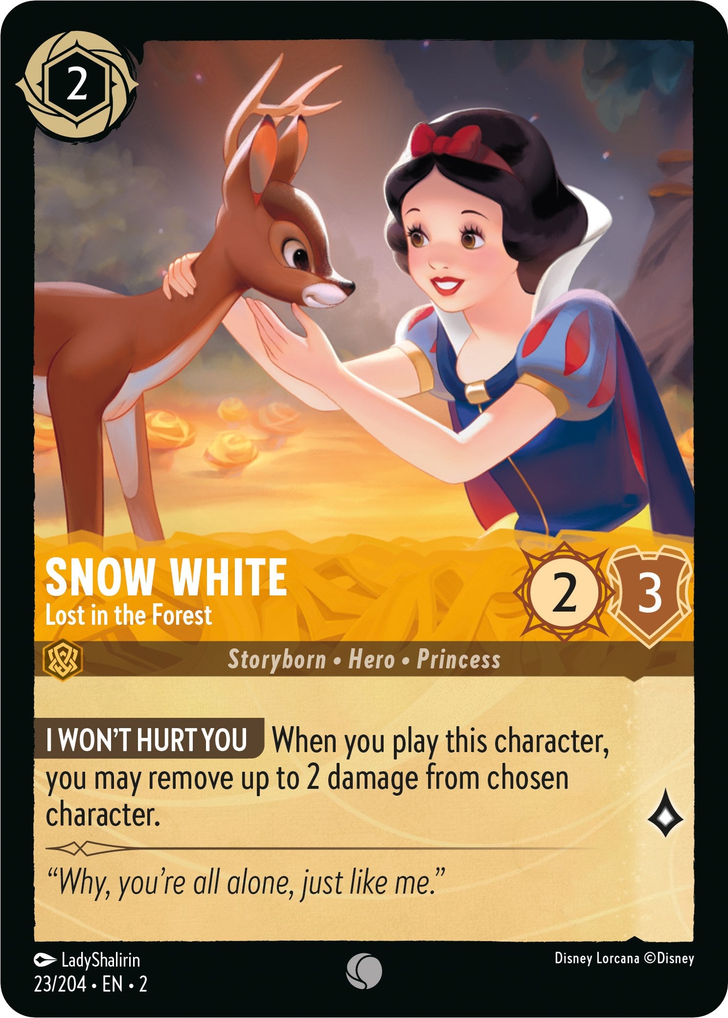 Disney Lorcana: Snow White - Lost in the Forest card image