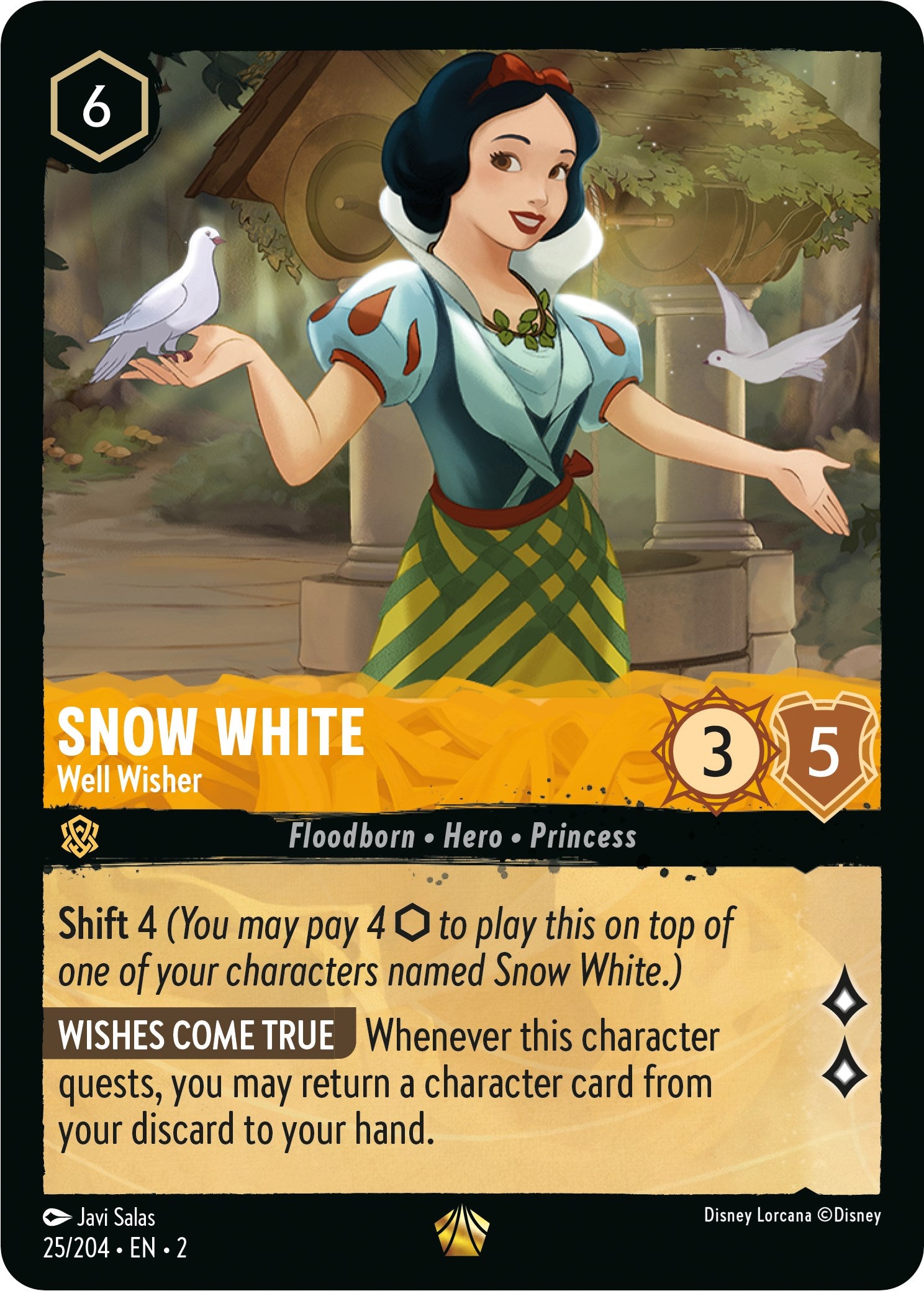 Disney Lorcana: Snow White - Well Wisher card image