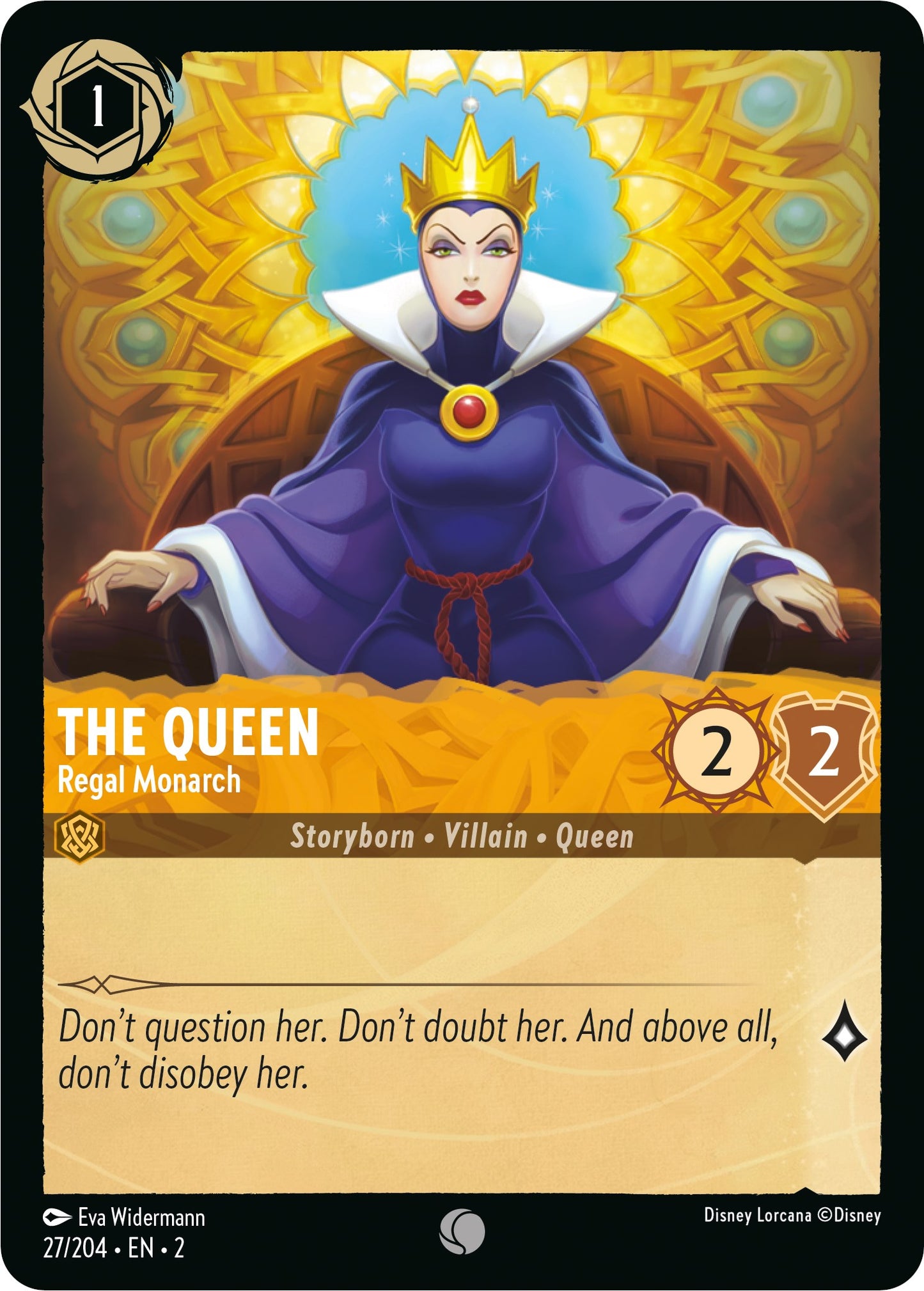 Disney Lorcana: The Queen - Regal Monarch card image