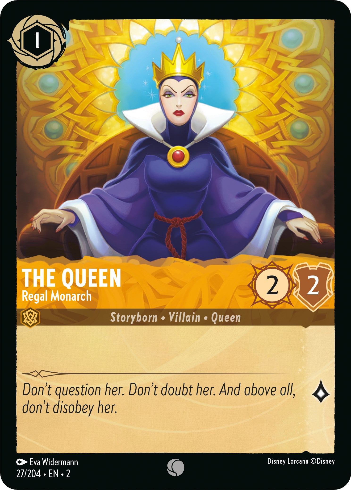 Disney Lorcana: The Queen - Regal Monarch card image