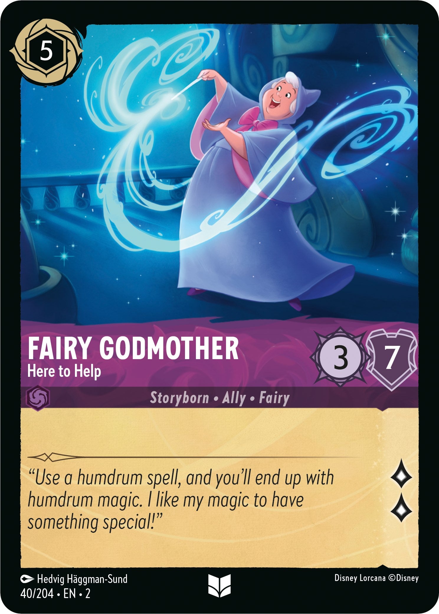 Disney Lorcana: Fairy Godmother - Here to Help card image