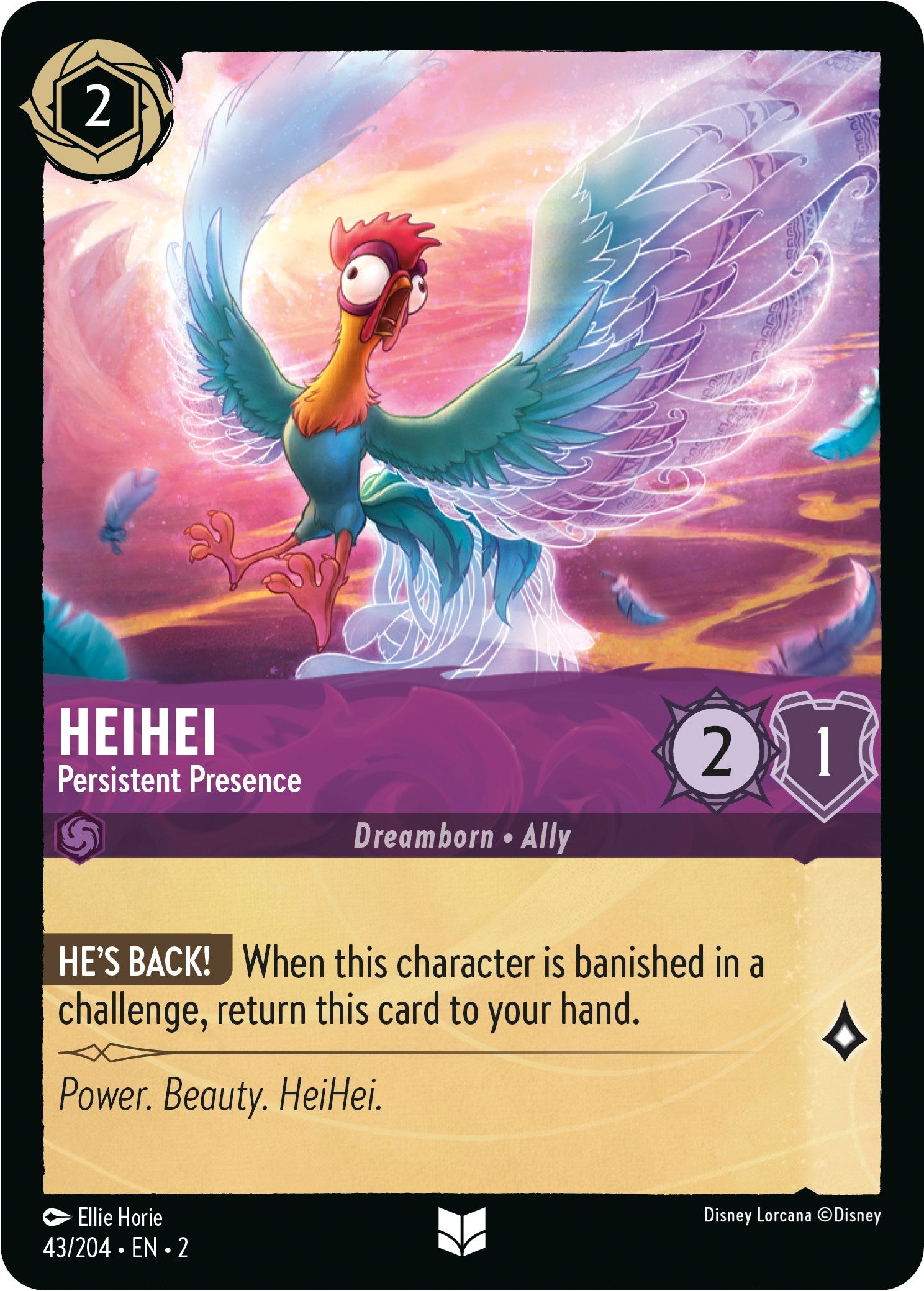 Disney Lorcana: HeiHei - Persistent Presence card image