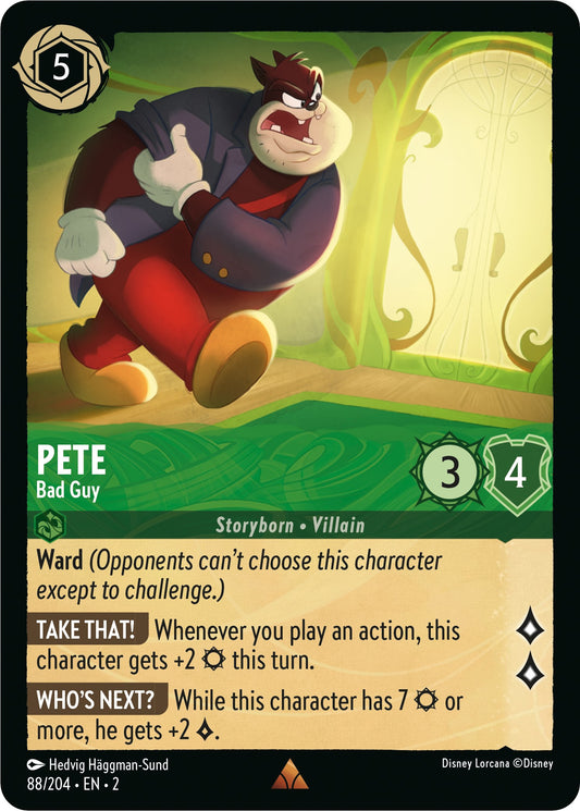 Disney Lorcana: Pete - Bad Guy card image