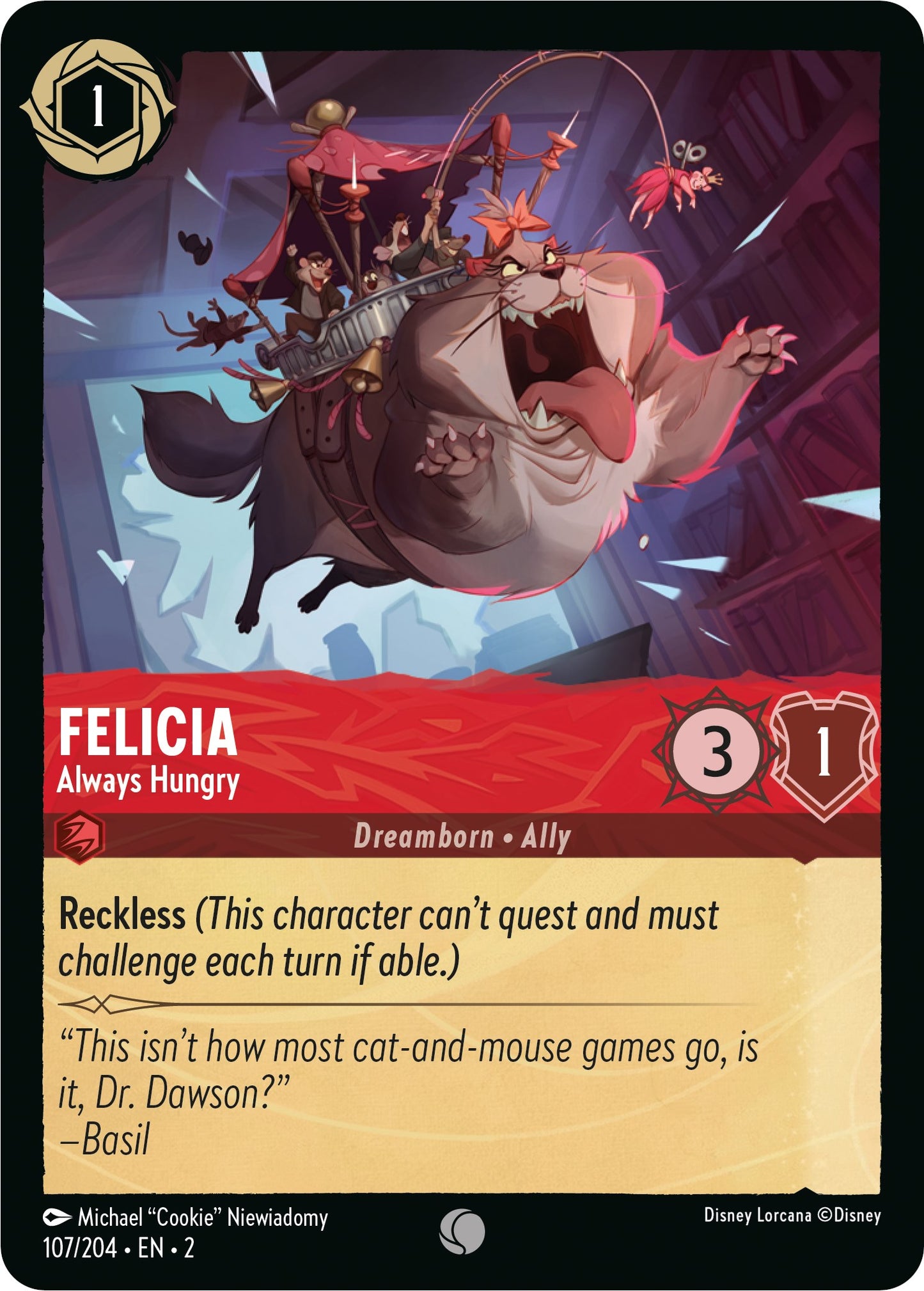 Disney Lorcana: Felicia - Always Hungry card image