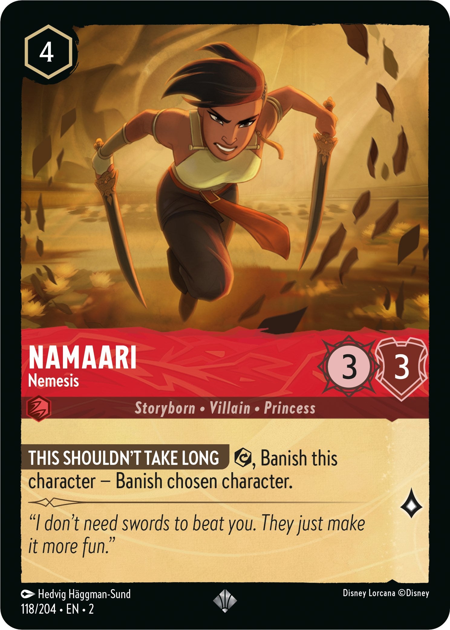 Disney Lorcana: Namaari - Nemesis card image