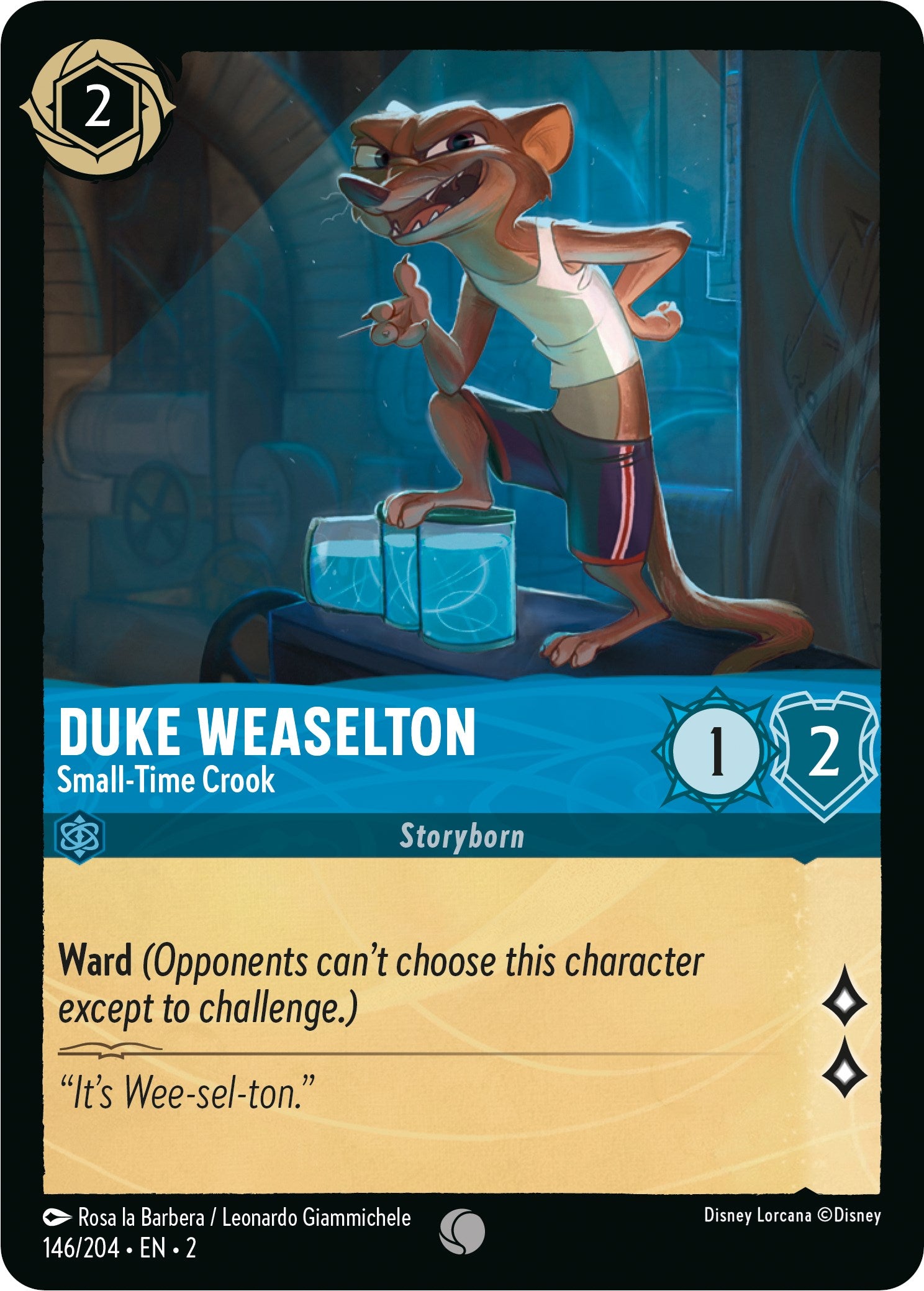 Disney Lorcana: Duke Weaselton - Small-Time Crook card image