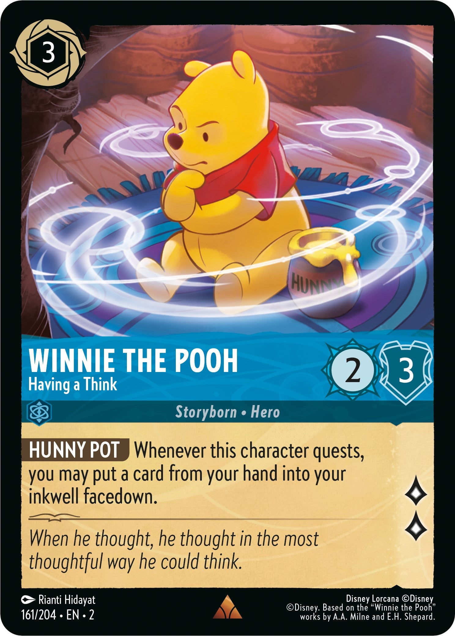 Disney Lorcana: Winnie the Pooh - Having a Think card image