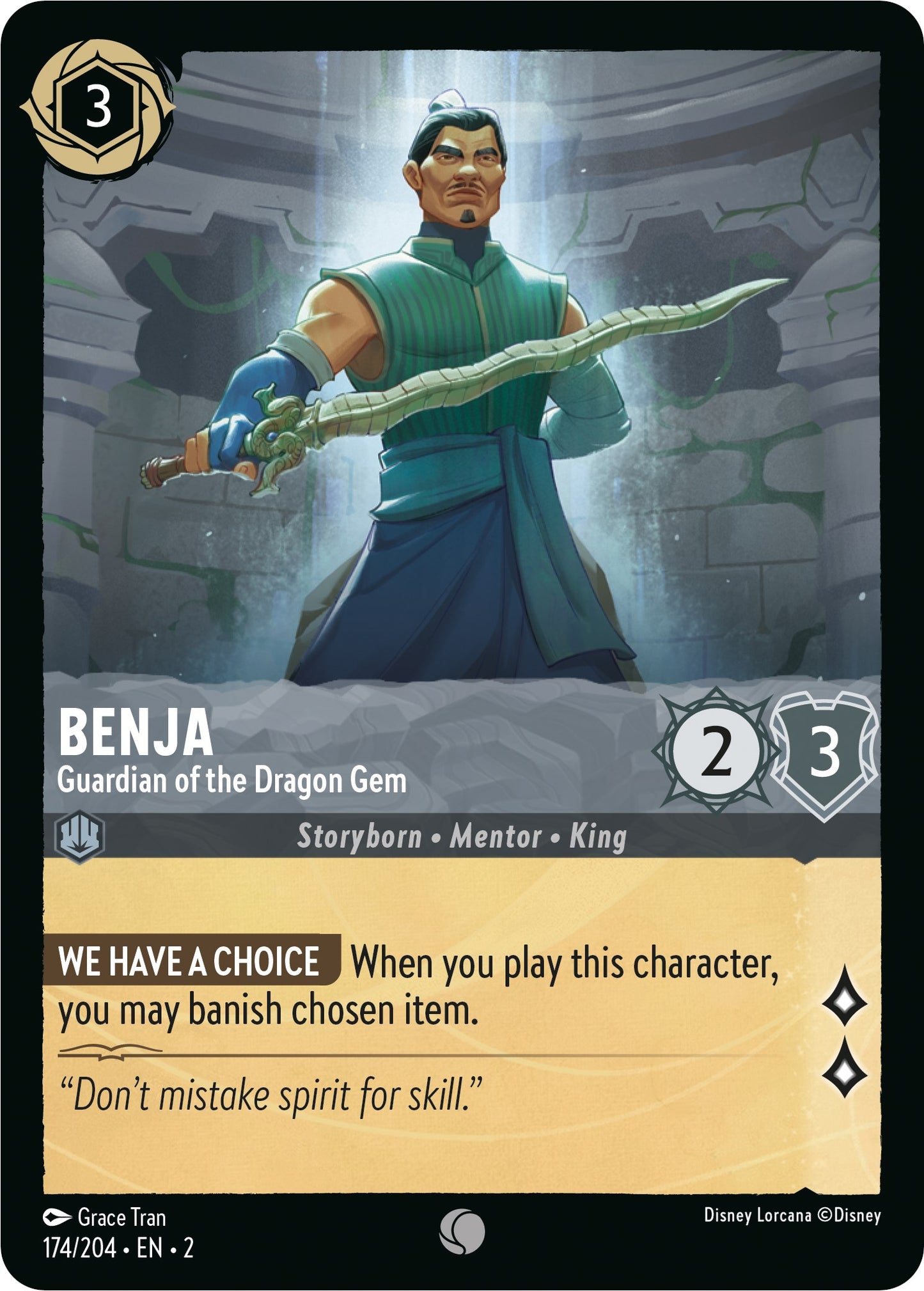 Disney Lorcana: Benja - Guardian of the Dragon Gem card image