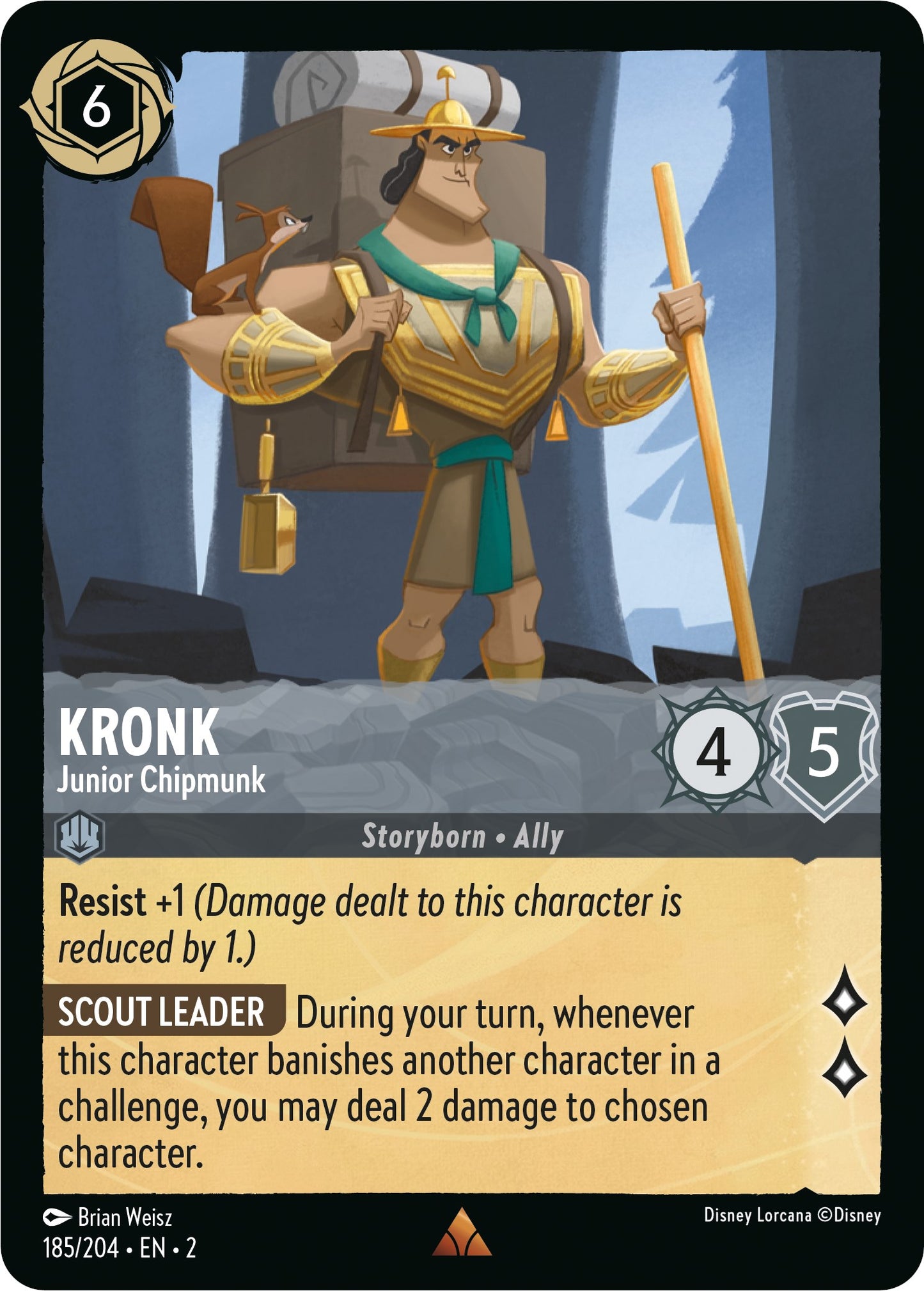 Disney Lorcana: Kronk - Junior Chipmunk card image