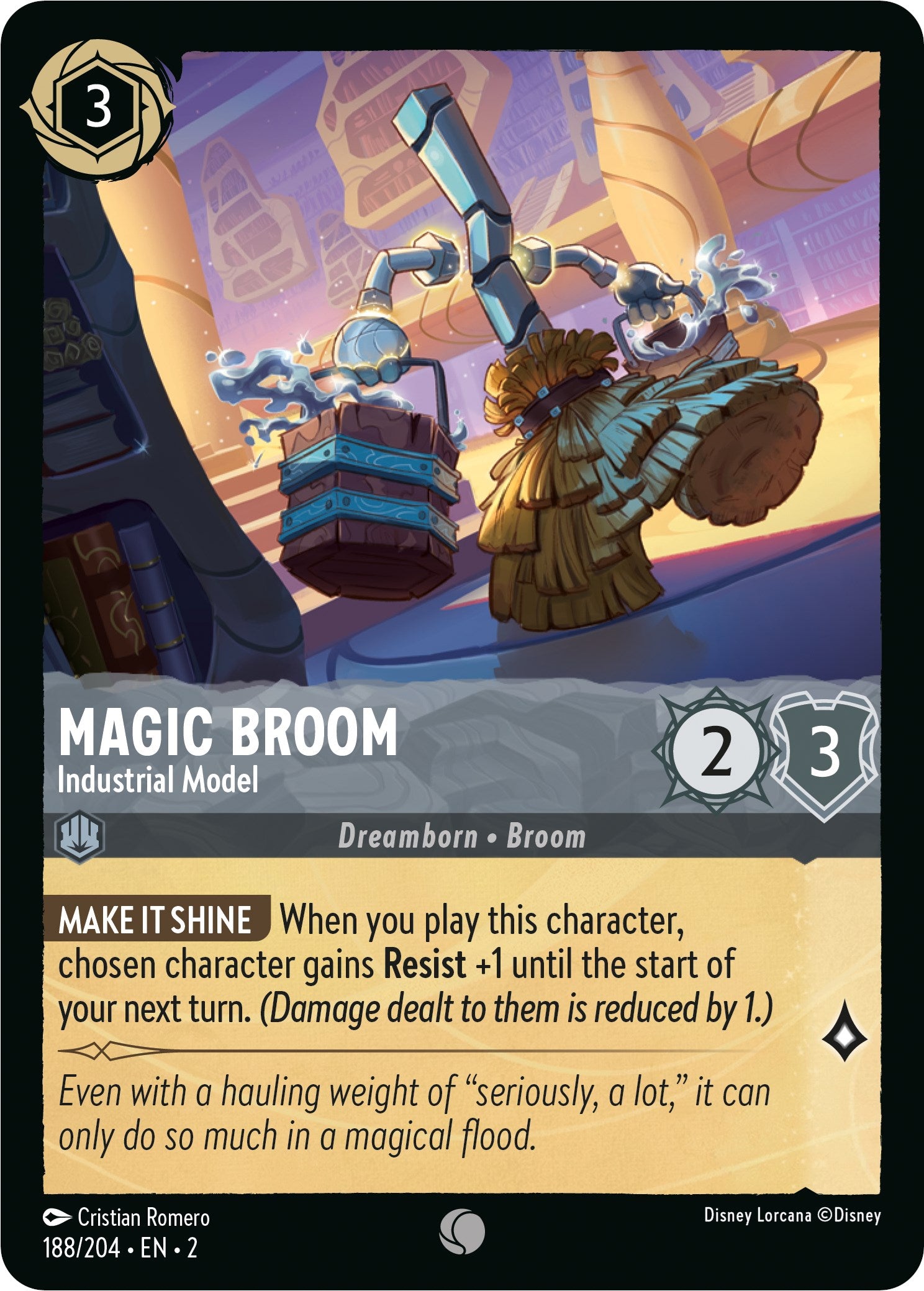 Disney Lorcana: Magic Broom - Industrial Model card image