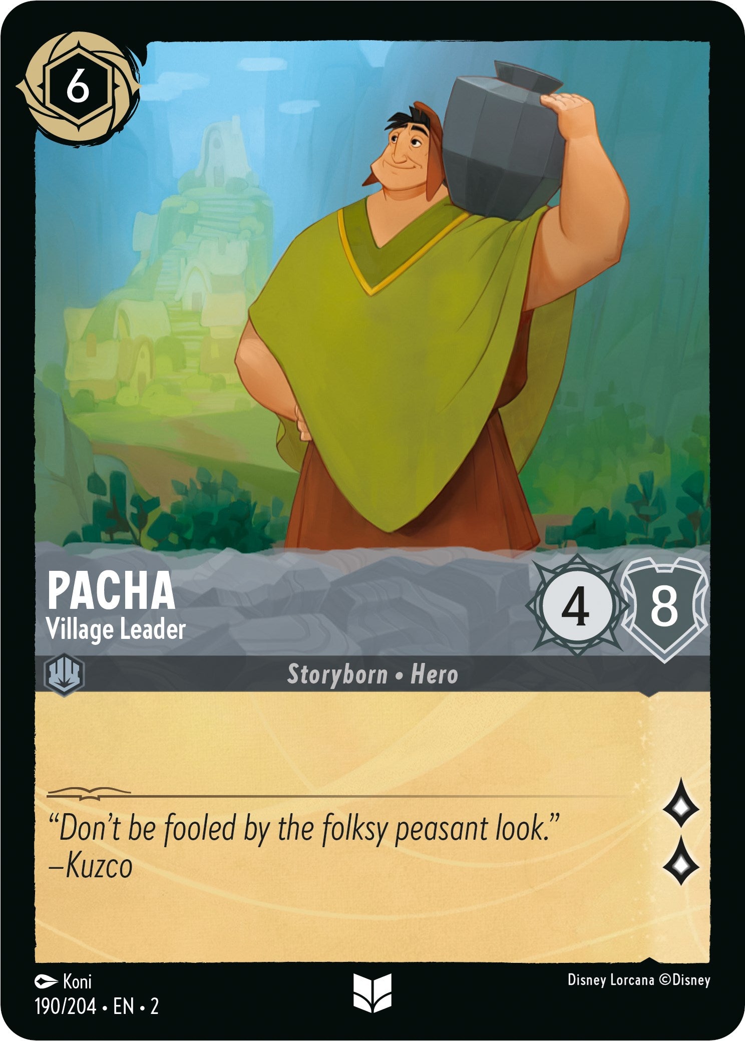 Disney Lorcana: Pacha - Village Leader card image