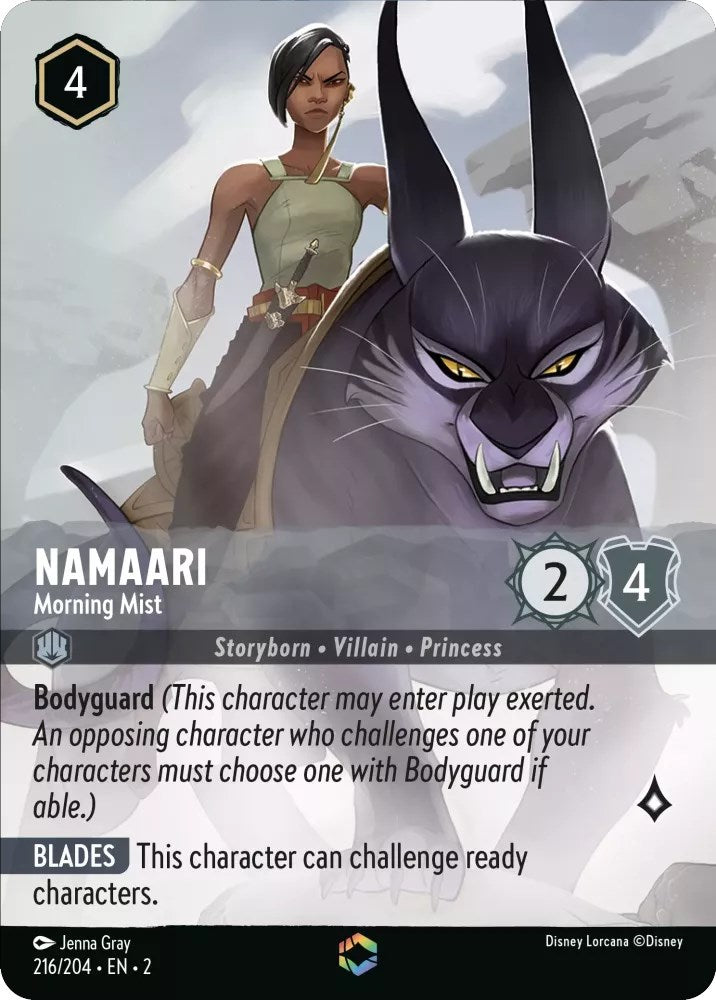 Disney Lorcana: Namaari - Morning Mist (Enchanted) card image