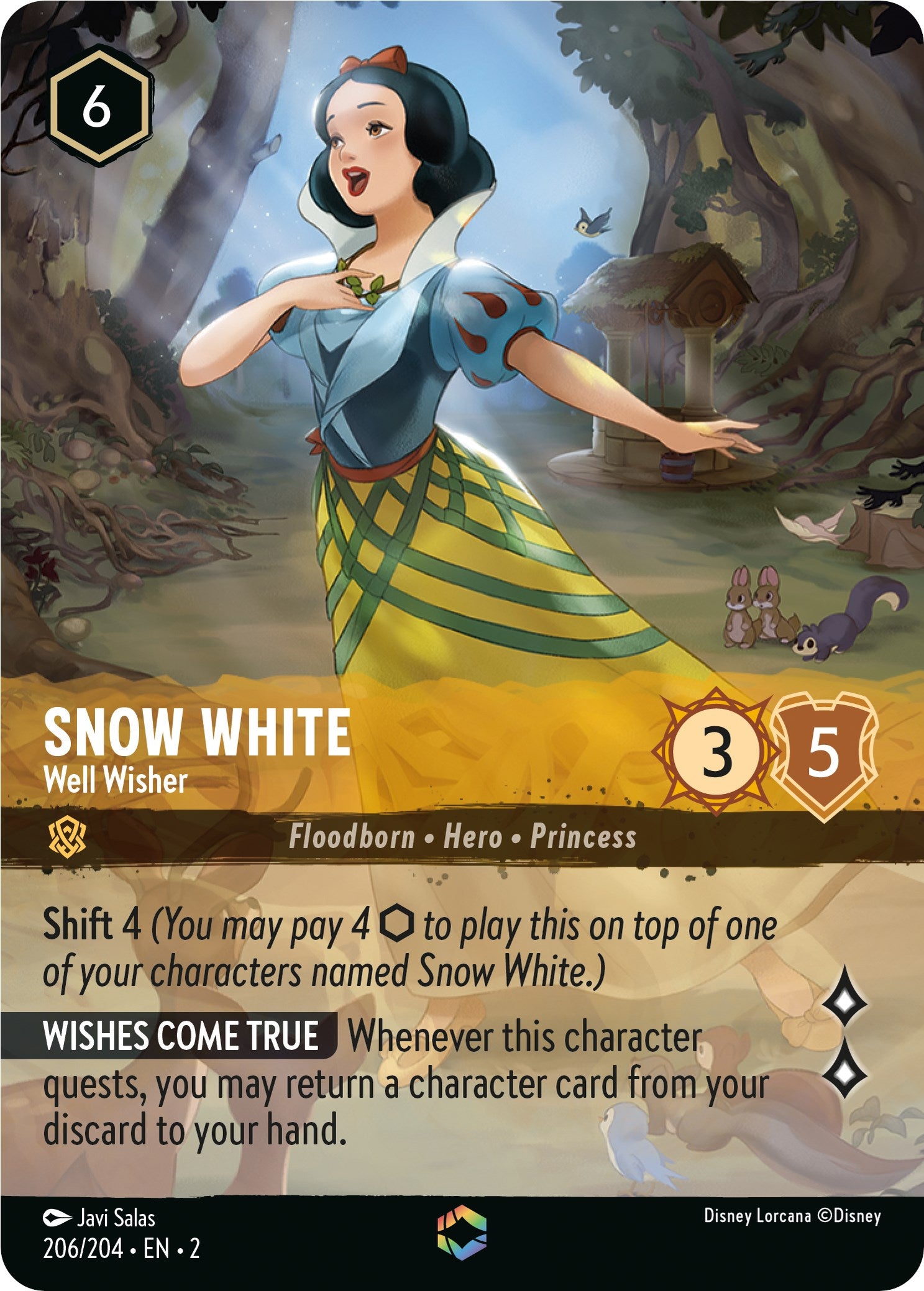 Disney Lorcana: Snow White - Well Wisher (Enchanted) card image