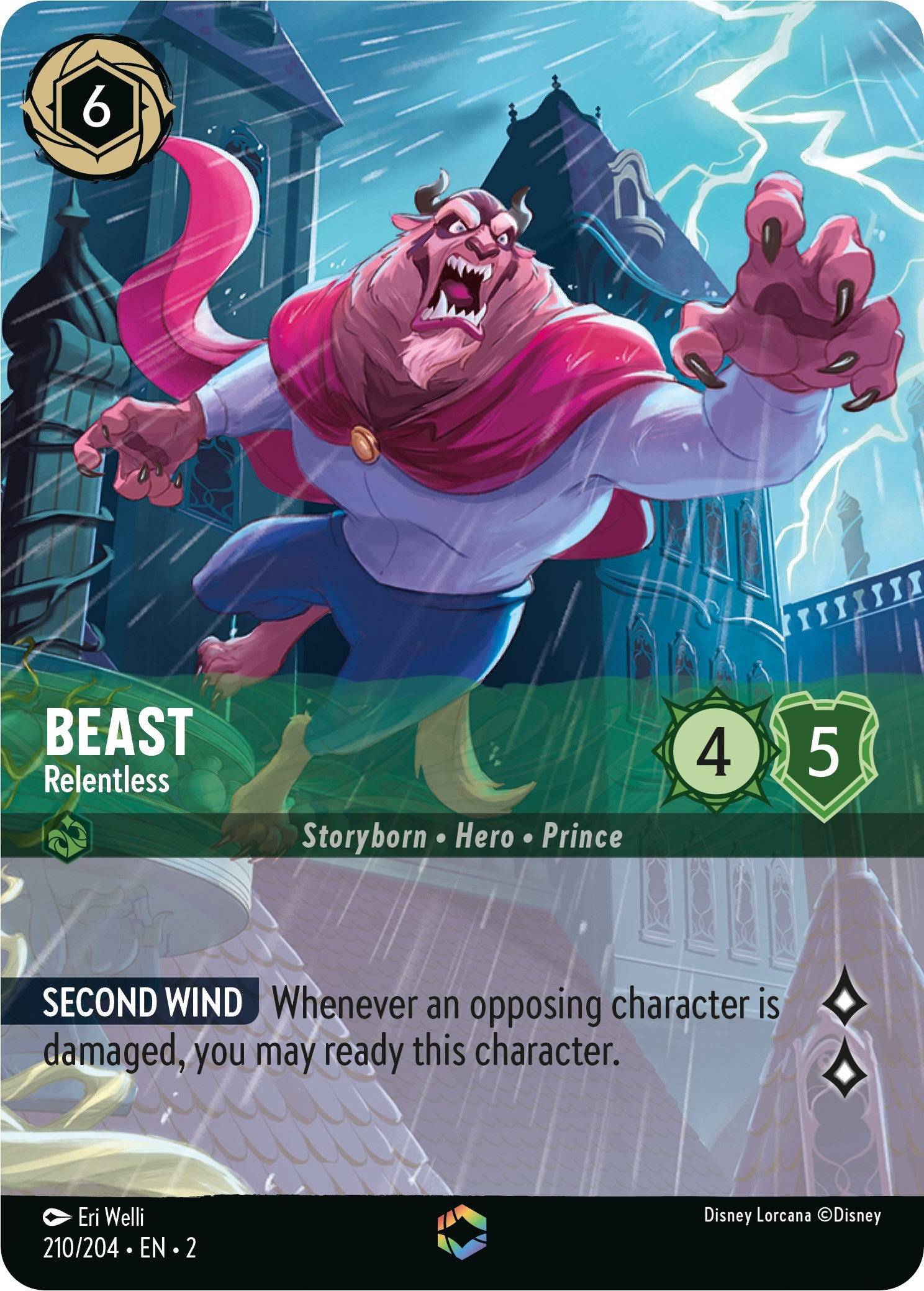 Disney Lorcana: Beast - Relentless (Enchanted) card image