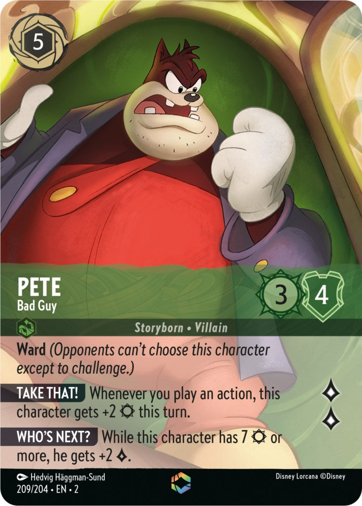 Disney Lorcana: Pete - Bad Guy (Enchanted) card image