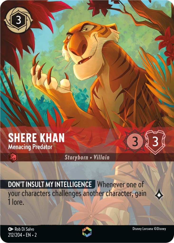 Disney Lorcana: Shere Khan - Menacing Predator (Enchanted) card image