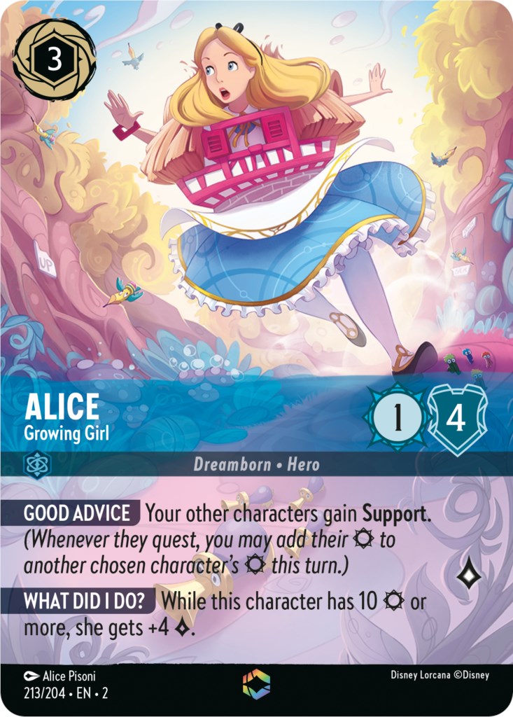 Disney Lorcana: Alice - Growing Girl (Enchanted) card image