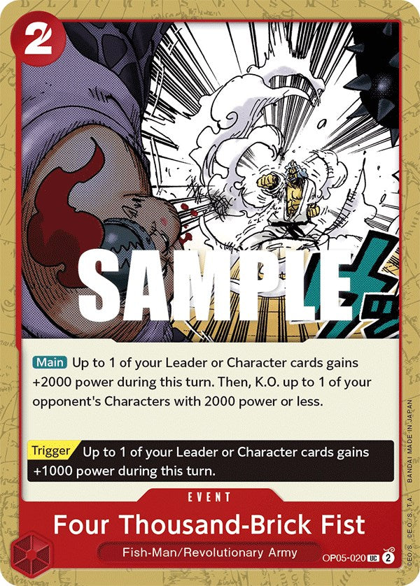 One Piece Card Game: Four Thousand-Brick Fist card image