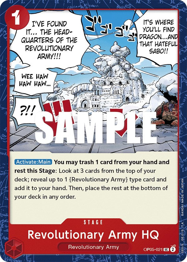 One Piece Card Game: Revolutionary Army HQ card image