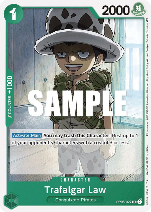 One Piece Card Game: Trafalgar Law (027) card image